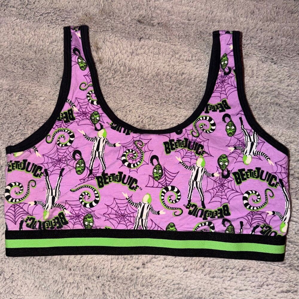 Torrid Beetlejuice Sports Bra Bralette Size 0